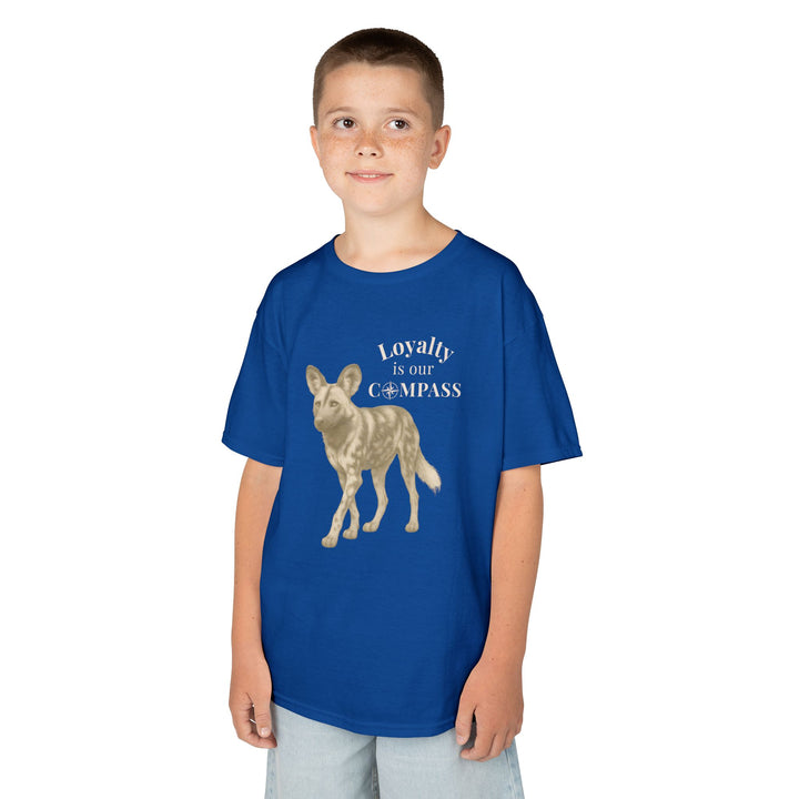 Kids African Wild Dog Tee | "Loyalty is Our Compass" | Sketch Design | Eco-Conscious | Empowered & Bold