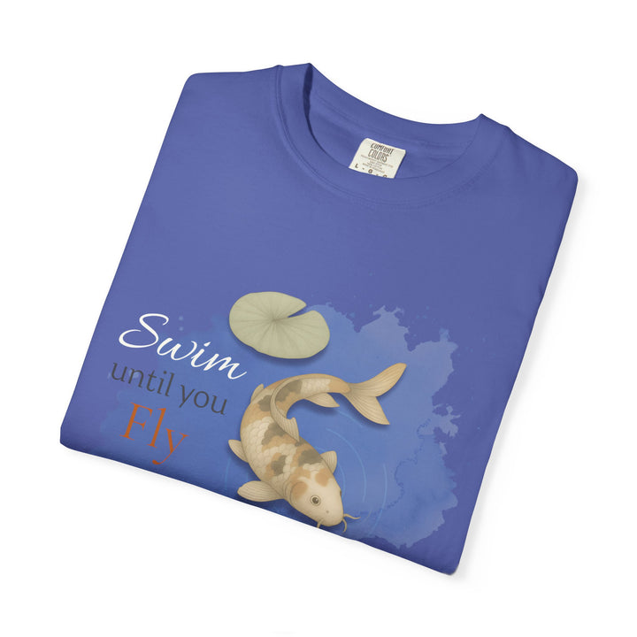 Swim Until You Fly – Koi Fish | Hopeful & Healing | Sketch Series by Pure Perspective App | Eco Friendly Graphic Tee