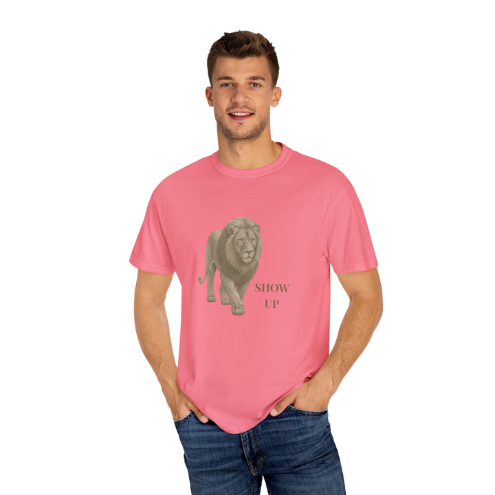 Show Up – Lion | Empowered & Bold | Sketch Series by Pure Perspective | Eco Friendly Graphic Tee