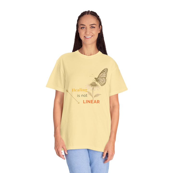 Healing is not Linear – Monarch Butterfly | Hopeful & Healing | Sketch Series by Pure Perspective App | Eco Friendly Graphic Tee