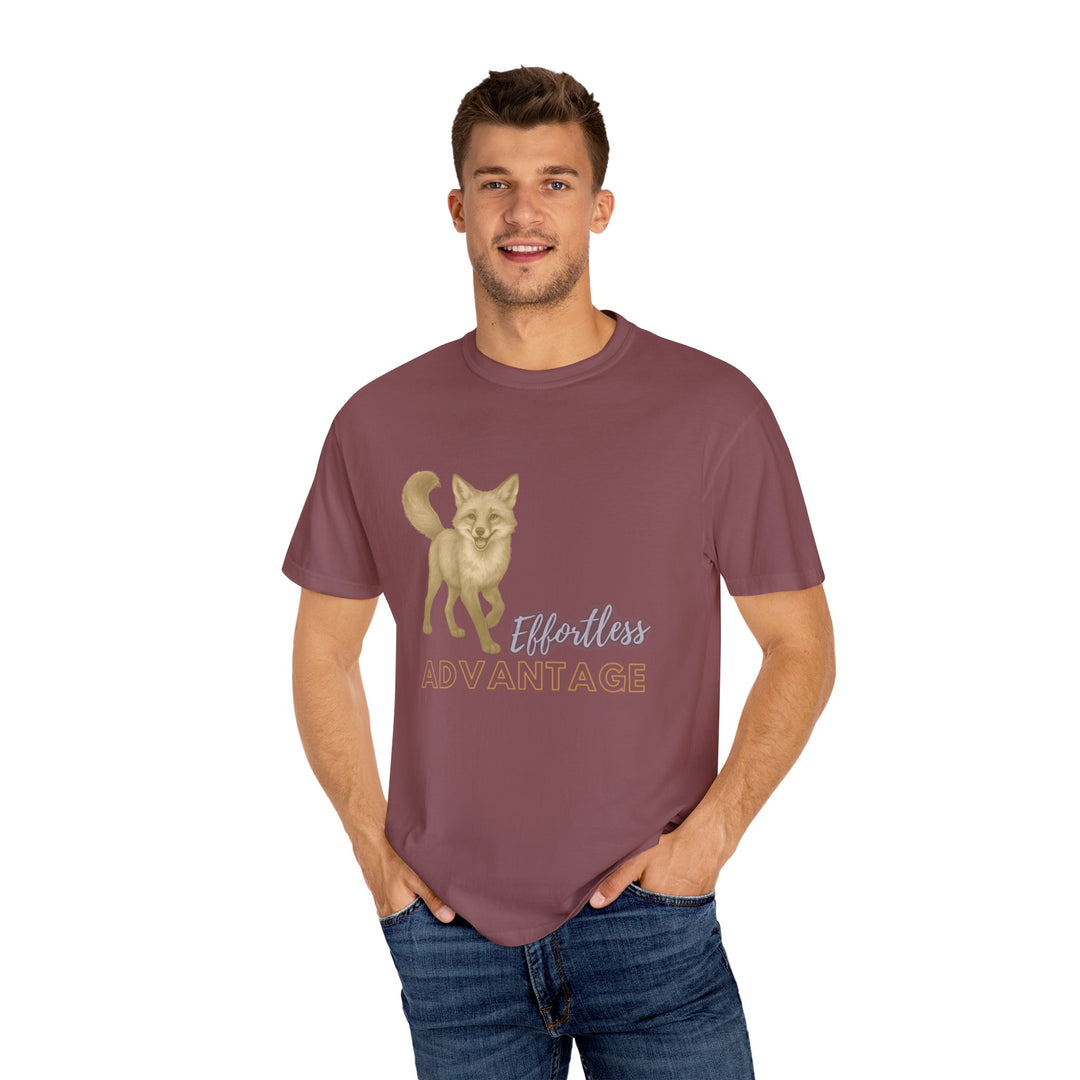 Effortless Advantage – Red Fox | Joyful & Playful | Sketch Series by Pure Perspective App | Eco Friendly Graphic Tee
