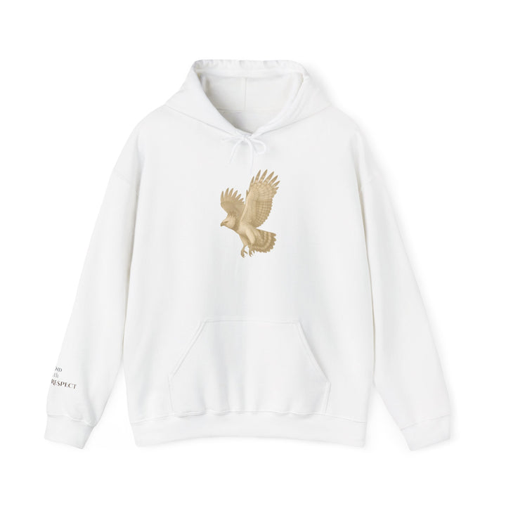 Ascend with Respect – Harpy Eagle | Empowered & Bold Series | Unisex Heavy Blend™ Hooded Sweatshirt | Eco-Friendly Apparel