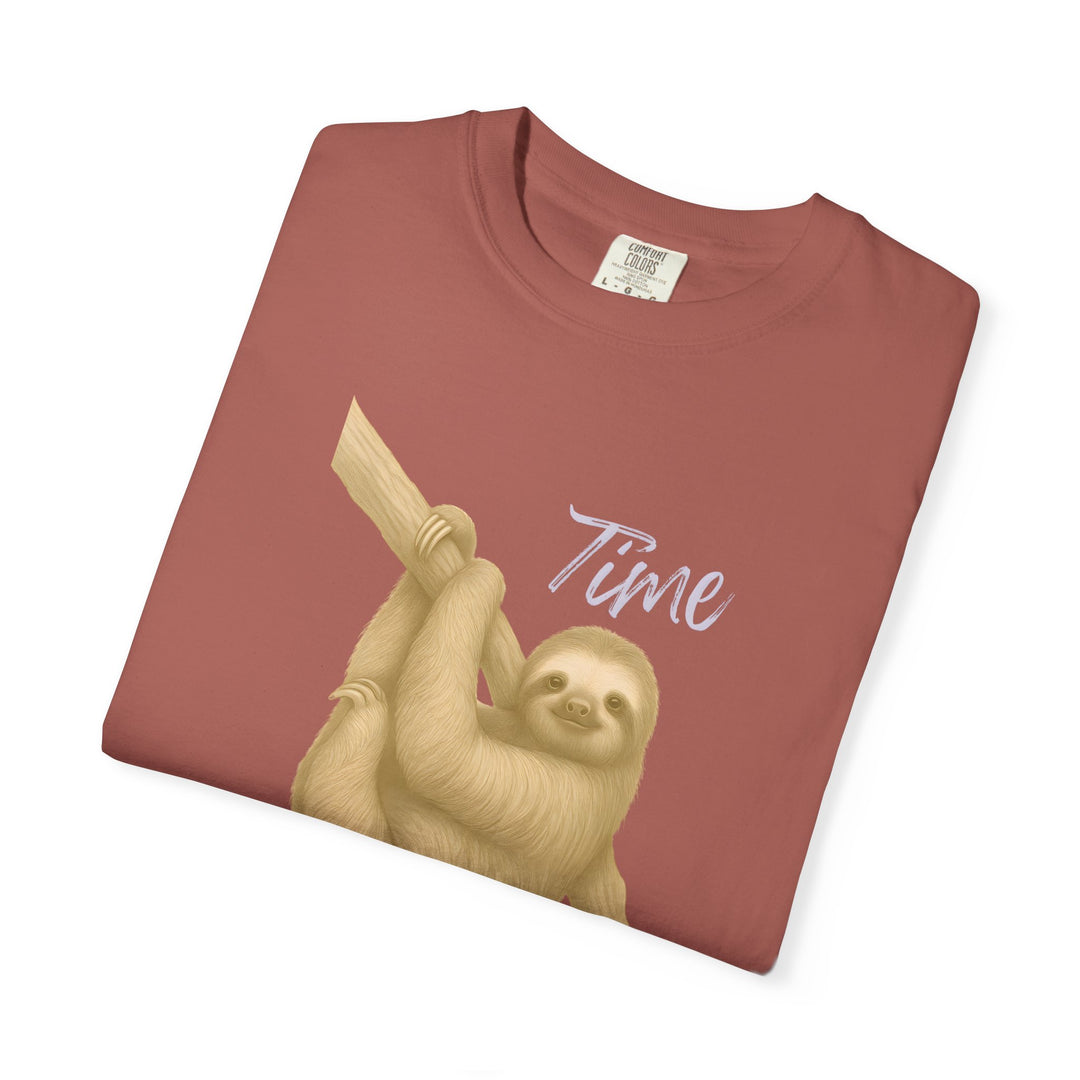 Time is Yours – Sloth | Joyful & Playful | Sketch Series by Pure Perspective | Eco Friendly Graphic Tee