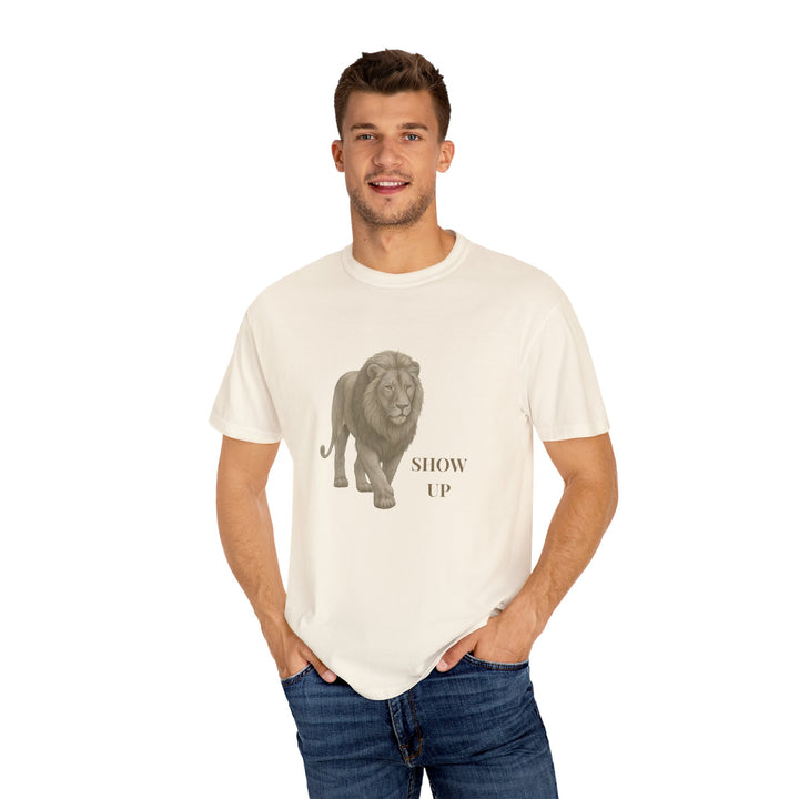Show Up – Lion | Empowered & Bold | Sketch Series by Pure Perspective | Eco Friendly Graphic Tee