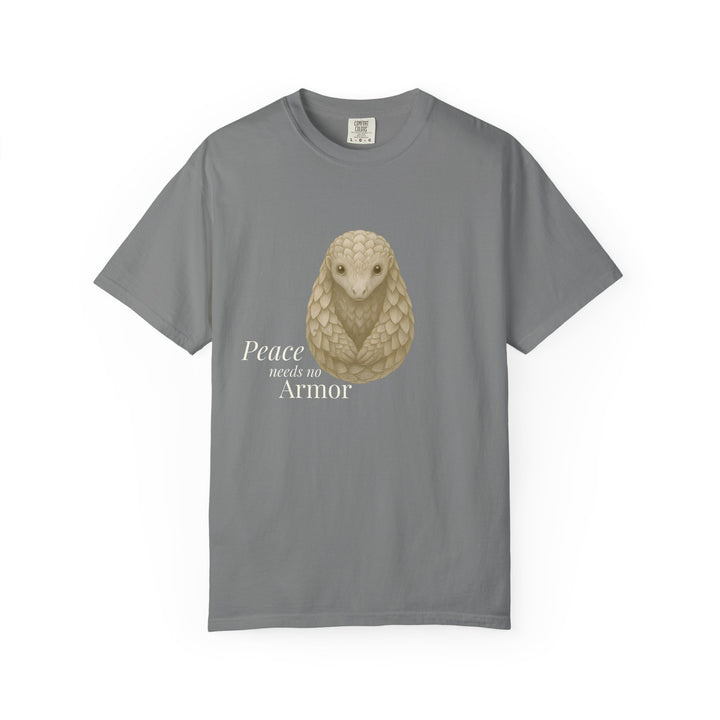 Peace Needs No Armor – Pangolin | Calm & Centered | Sketch Series by Pure Perspective | Eco Friendly Graphic Tee