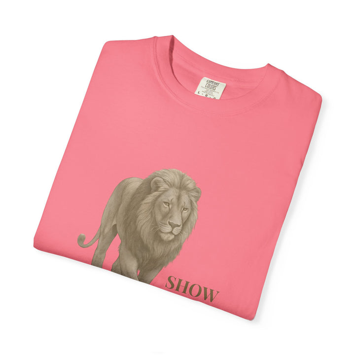 Show Up – Lion | Empowered & Bold | Sketch Series by Pure Perspective | Eco Friendly Graphic Tee