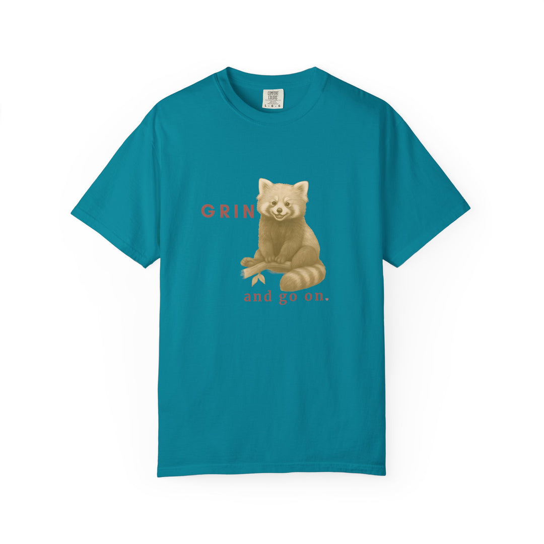Grin and go on – Red Panda | Joyful & Playful | Sketch Series by Pure Perspective App | Eco Friendly Graphic Tee