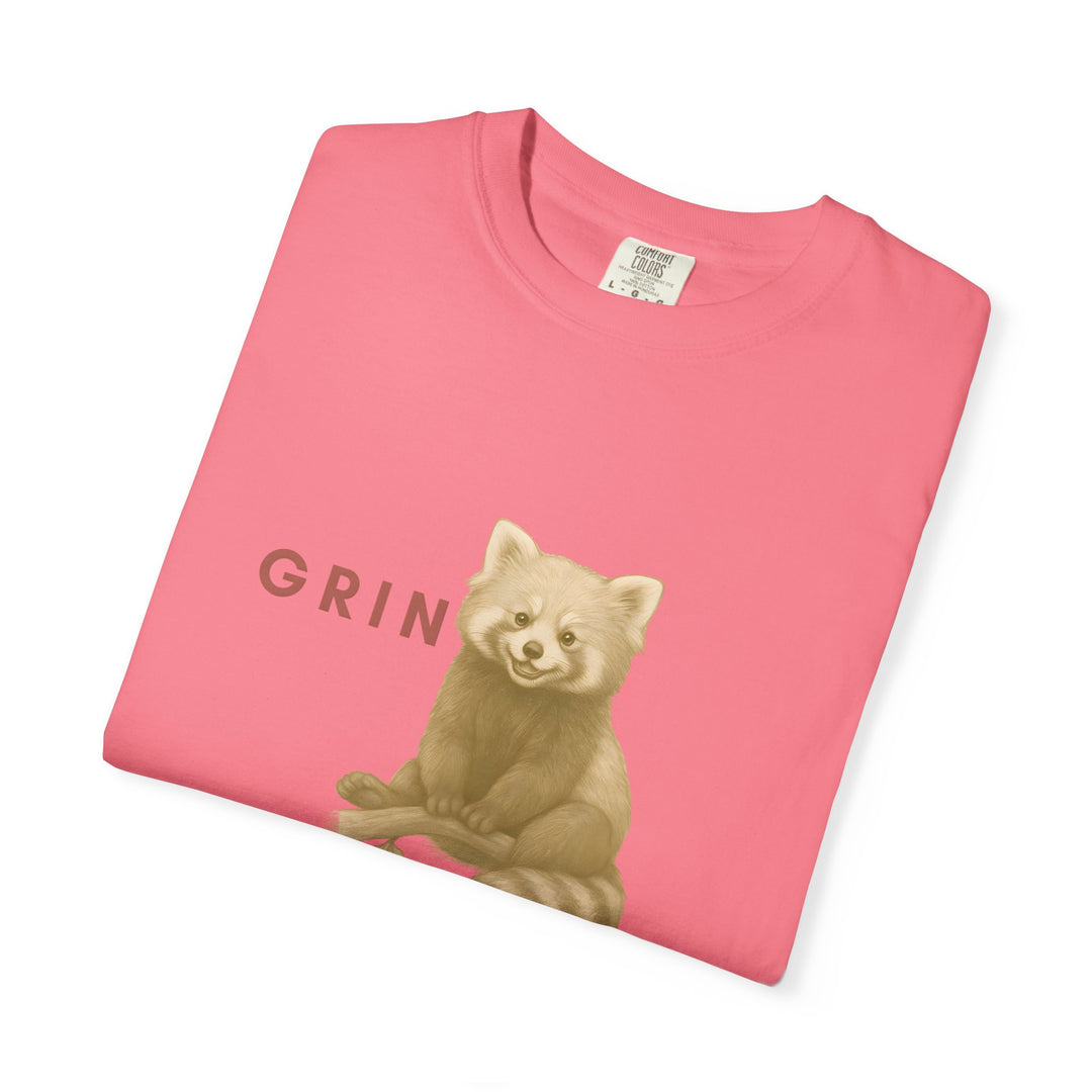 Grin and go on – Red Panda | Joyful & Playful | Sketch Series by Pure Perspective App | Eco Friendly Graphic Tee