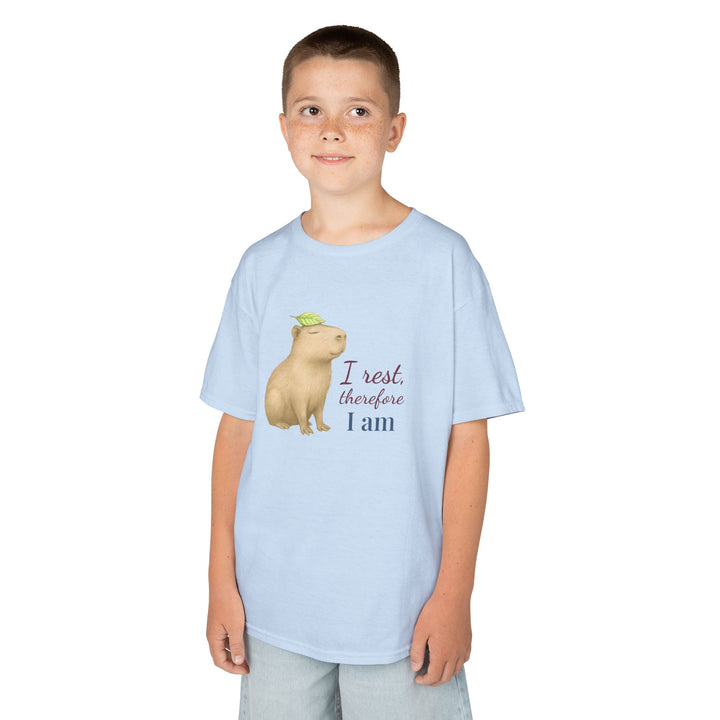 Kids Capybara Tee | "Take it Easy" | Sketch Design | Eco-Conscious | Grounded & Gentle