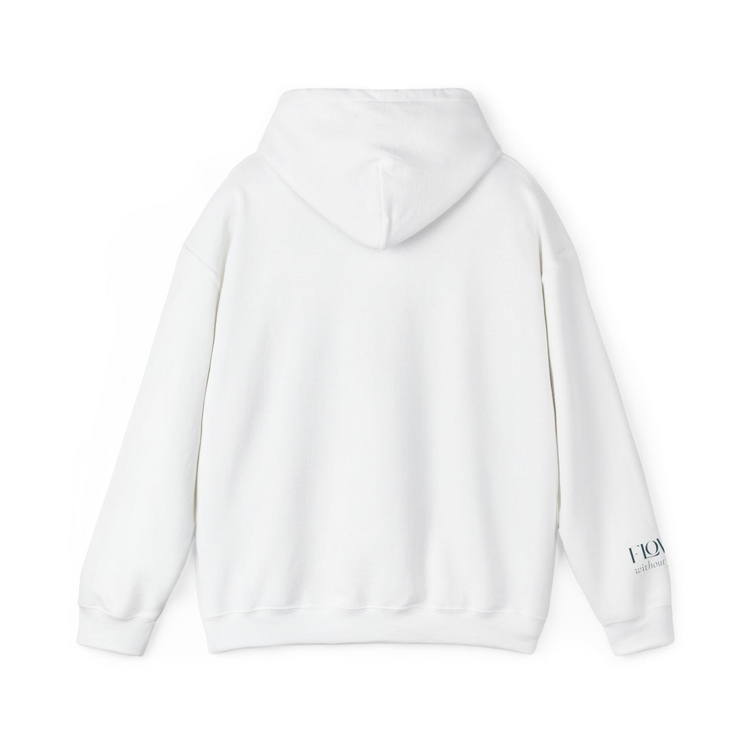 Flow without Force – Manatee | Calm & Centered Series | Unisex Heavy Blend™ Hooded Sweatshirt | Eco-Friendly Apparel