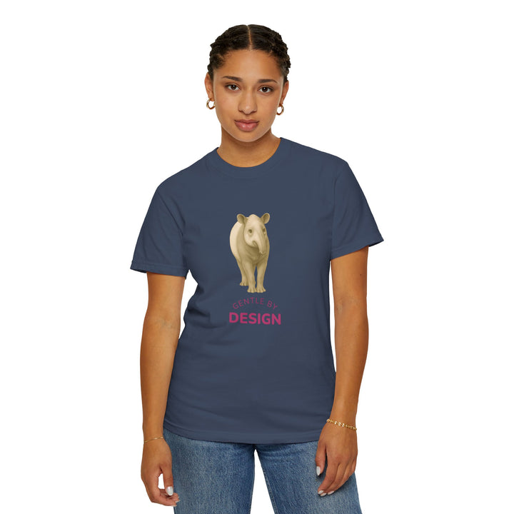 Gentle By Design – Tapir | Grounded & Gentle | Sketch Series by Pure Perspective | Eco Friendly Graphic Tee