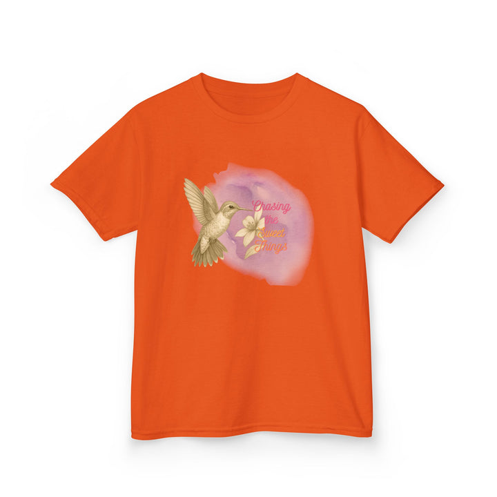 Kids Hummingbird Tee | Chasing the Sweet Things says "Look for Joy" | Sketch Design | Eco-Conscious | Hopeful & Healing