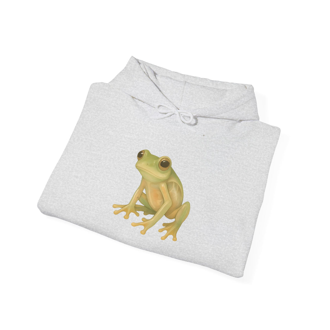 Vulnerability Takes Courage – Glass Frog Butterfly Edition | Hopeful & Healing Series | Unisex Heavy Blend™ Hooded Sweatshirt | Eco-Friendly Apparel