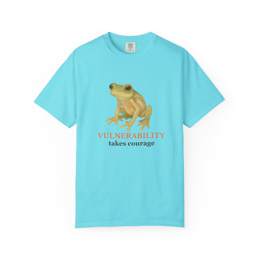 Vulnerability Takes Courage – Glass Frog | Hopeful & Healing | Sketch Series by Pure Perspective App | Eco Friendly Graphic Tee