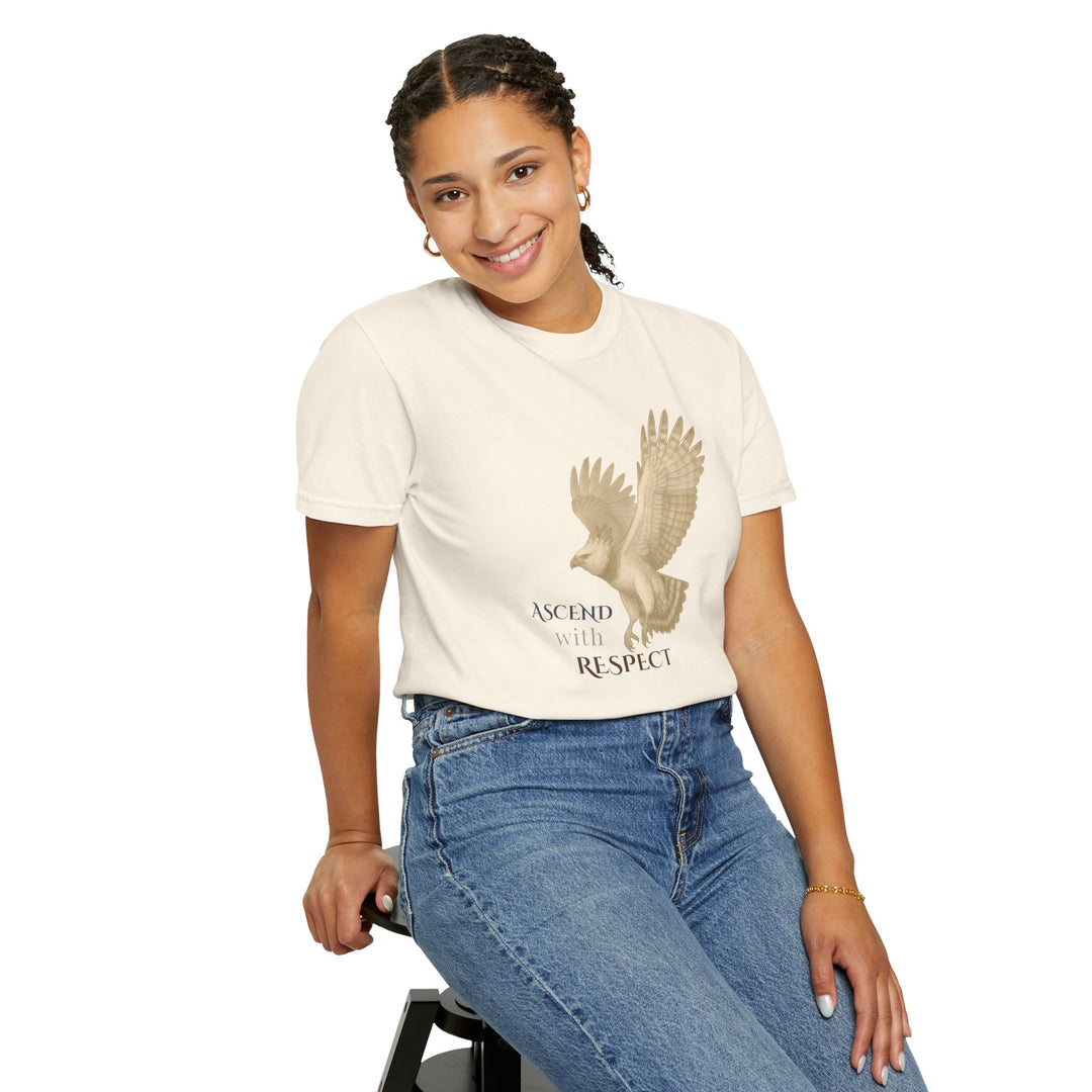 Ascend with Respect – Harpy Eagle | Empowered & Bold | Sketch Series by Pure Perspective | Eco Friendly Graphic Tee
