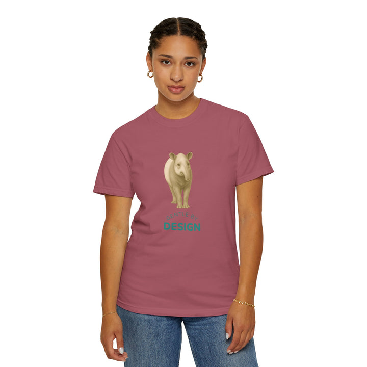 Gentle By Design – Tapir | Grounded & Gentle | Sketch Series by Pure Perspective | Eco Friendly Graphic Tee