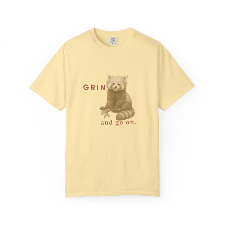 Grin and go on – Red Panda | Joyful & Playful | Sketch Series by Pure Perspective App | Eco Friendly Graphic Tee