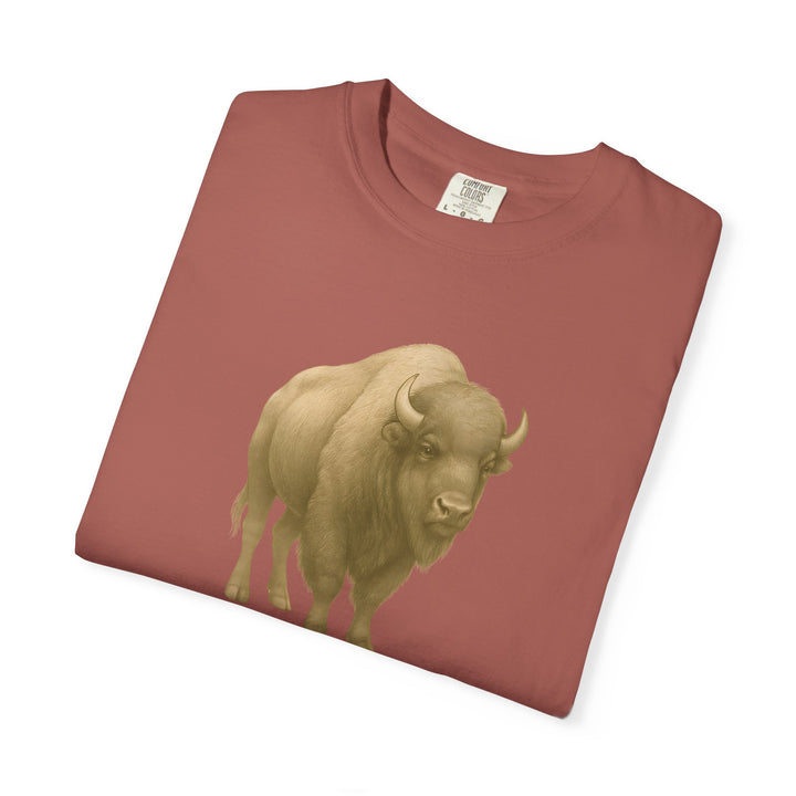 Guard What's Sacred – Bison | Connected & Compassionate | Sketch Series by Pure Perspective App | Eco Friendly Graphic Tee