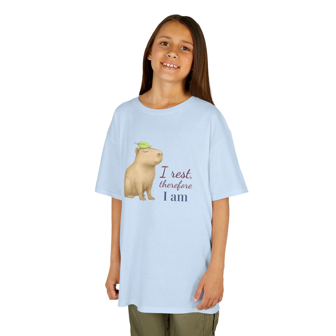 Kids Capybara Tee | "Take it Easy" | Sketch Design | Eco-Conscious | Grounded & Gentle