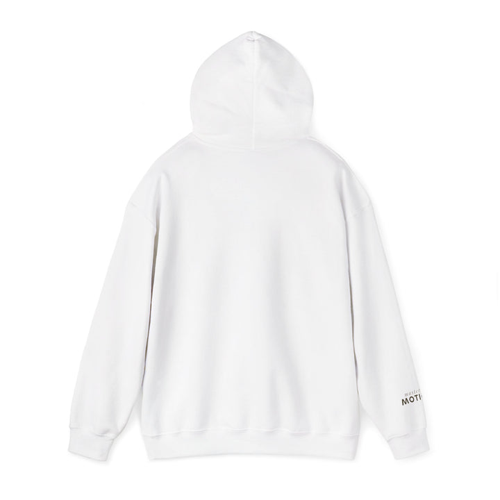 Mastery in Motion – Snow Leopard Edition | Patient & Peaceful Series | Unisex Heavy Blend™ Hooded Sweatshirt | Eco-Friendly Apparel