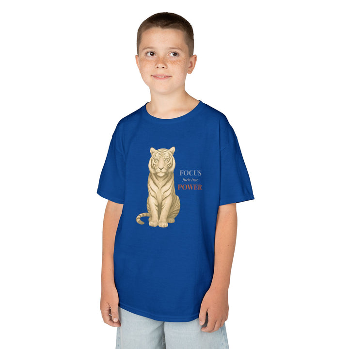 Kids Tiger Tee | "Power Through" | Sketch Design | Eco-Conscious | Empowered & Bold