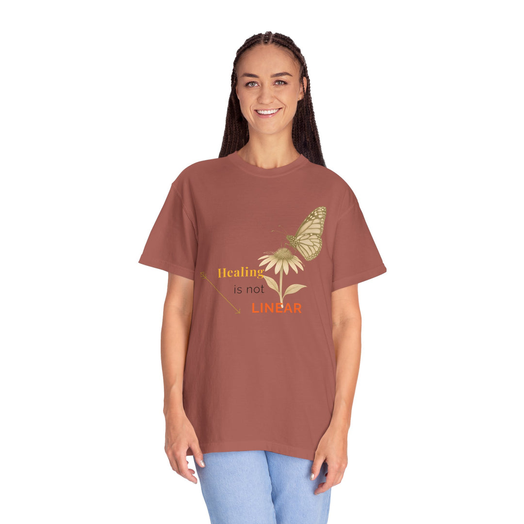 Healing is not Linear – Monarch Butterfly | Hopeful & Healing | Sketch Series by Pure Perspective App | Eco Friendly Graphic Tee