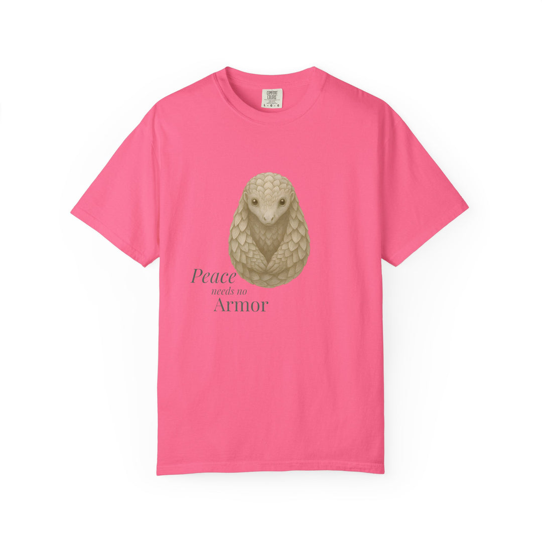 Peace Needs No Armor – Pangolin | Calm & Centered | Sketch Series by Pure Perspective | Eco Friendly Graphic Tee