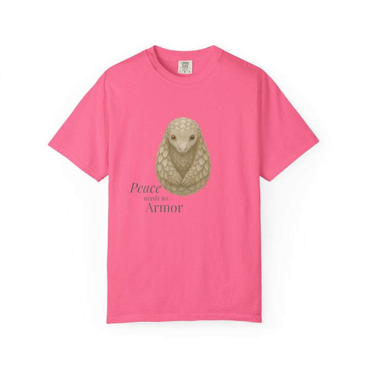 Peace Needs No Armor – Pangolin | Calm & Centered | Sketch Series by Pure Perspective | Eco Friendly Graphic Tee