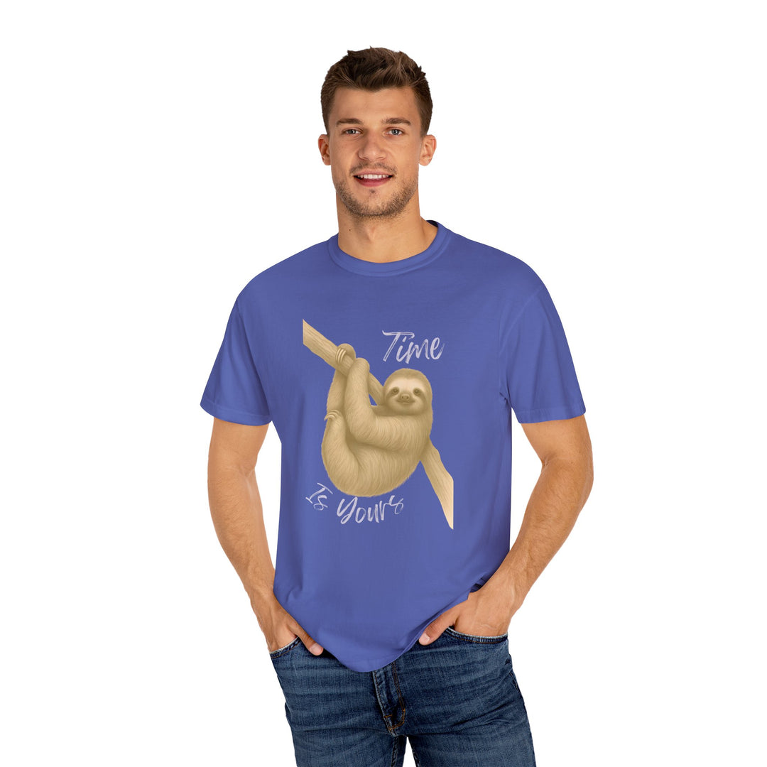 Time is Yours – Sloth | Joyful & Playful | Sketch Series by Pure Perspective | Eco Friendly Graphic Tee