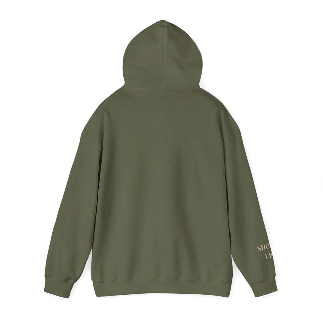 Show Up – Lion | Empowered & Bold Series | Unisex Heavy Blend™ Hooded Sweatshirt | Eco-Friendly Apparel