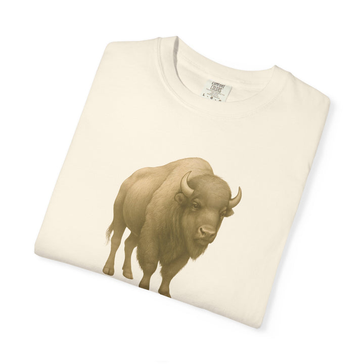 Guard What's Sacred – Bison | Connected & Compassionate | Sketch Series by Pure Perspective App | Eco Friendly Graphic Tee