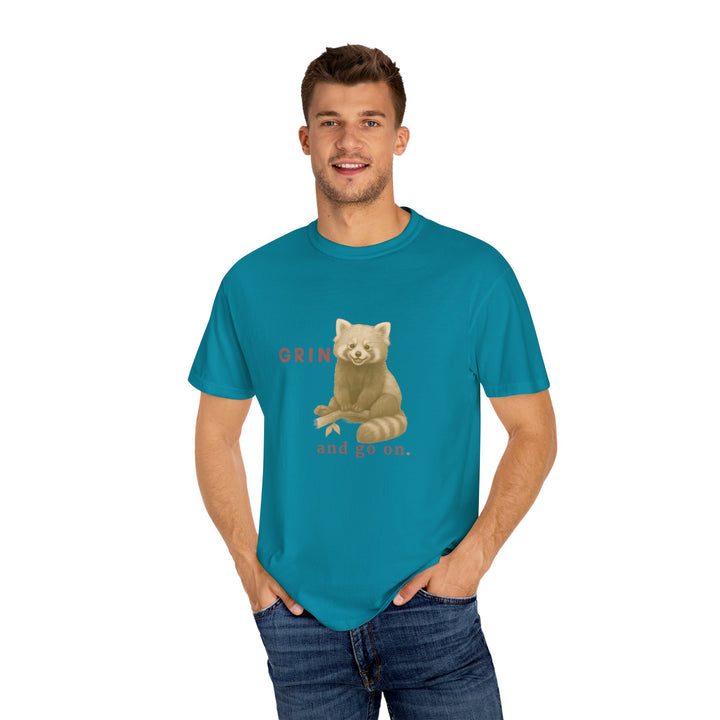 Grin and go on – Red Panda | Joyful & Playful | Sketch Series by Pure Perspective App | Eco Friendly Graphic Tee
