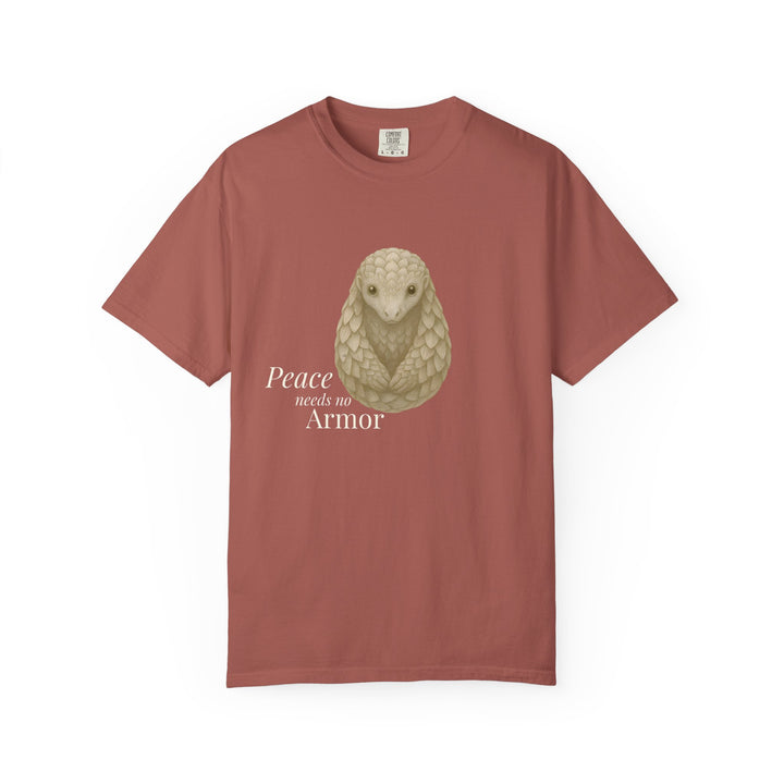 Peace Needs No Armor – Pangolin | Calm & Centered | Sketch Series by Pure Perspective | Eco Friendly Graphic Tee