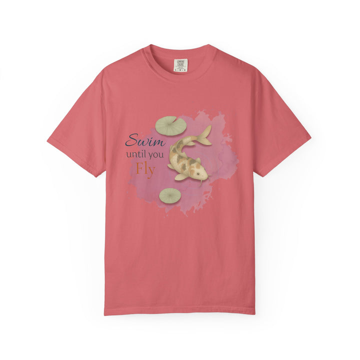 Swim Until You Fly – Koi Fish | Hopeful & Healing | Sketch Series by Pure Perspective App | Eco Friendly Graphic Tee