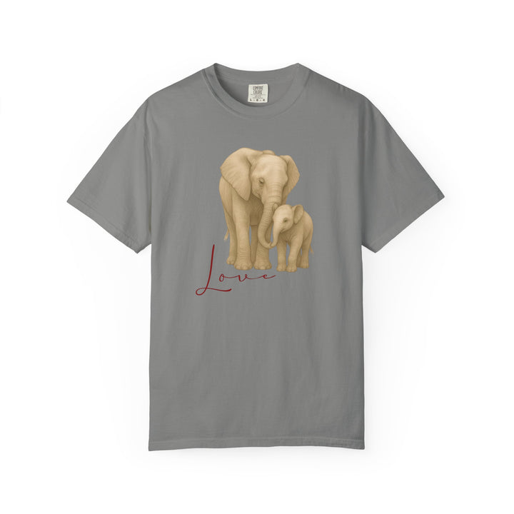 The Legacy of Love – Elephant Mom and Baby | Connected & Compassionate | Sketch Series by Pure Perspective App | Eco Friendly Graphic Tee