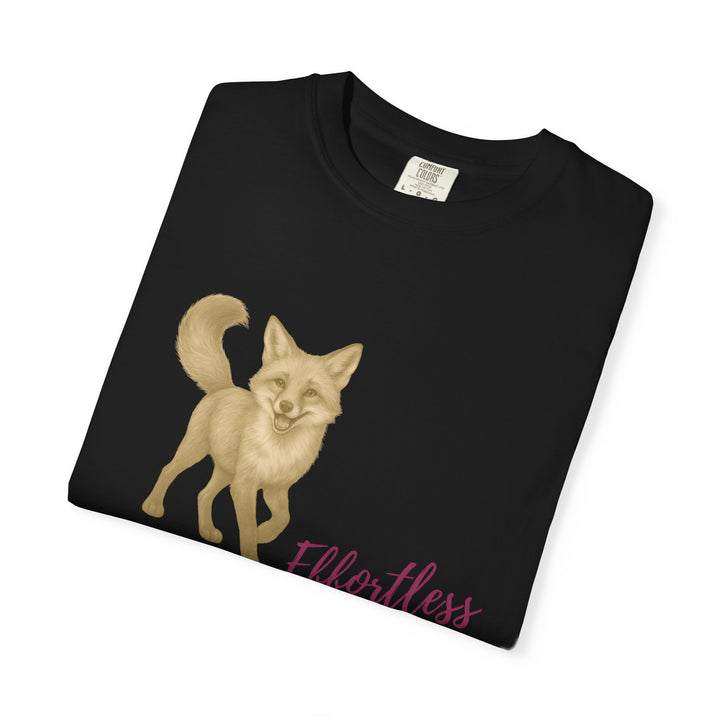 Effortless Advantage – Red Fox | Joyful & Playful | Sketch Series by Pure Perspective App | Eco Friendly Graphic Tee