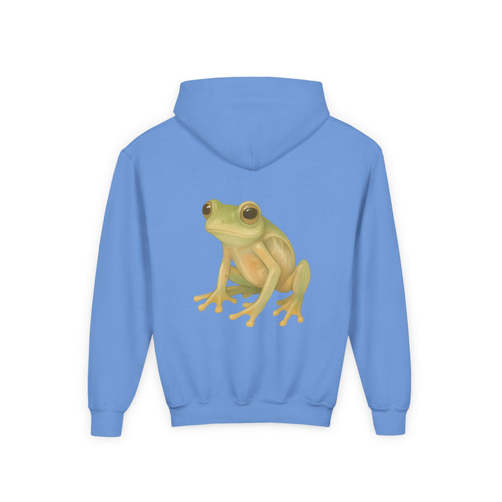 Kids Glass Frog "Vulnerability Takes Courage" Heavy Blend Hoodie | Back Print Design | Hopeful & Healing | Inspirational Message