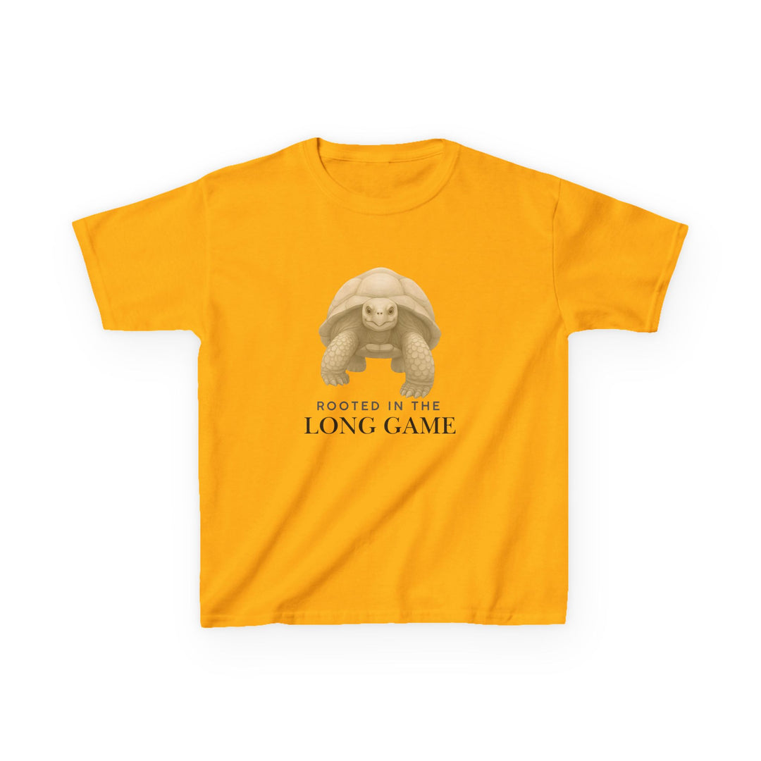 Kids Giant Tortoise Tee | "Build Your Future" | Sketch Design | Eco-Conscious | Grounded & Gentle