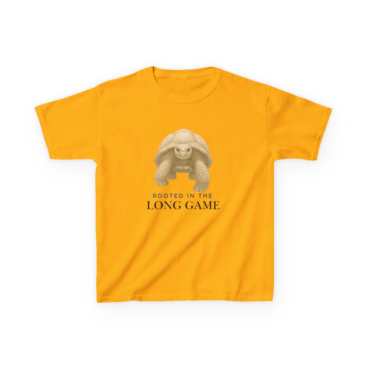 Kids Giant Tortoise Tee | "Build Your Future" | Sketch Design | Eco-Conscious | Grounded & Gentle