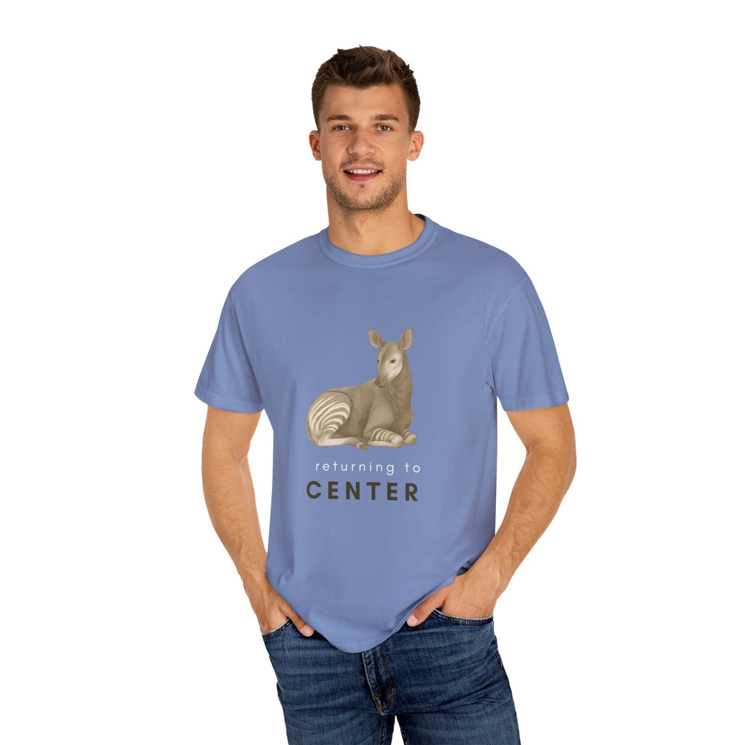 Returning to Center – Okapi | Calm & Centered | Sketch Series by Pure Perspective | Eco Friendly Graphic Tee