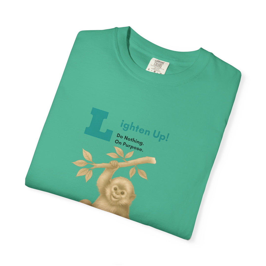 Lighten Up – Golden Snub-Nosed Monkey | Joyful & Playful | Sketch Series by Pure Perspective | Eco Friendly Graphic Tee