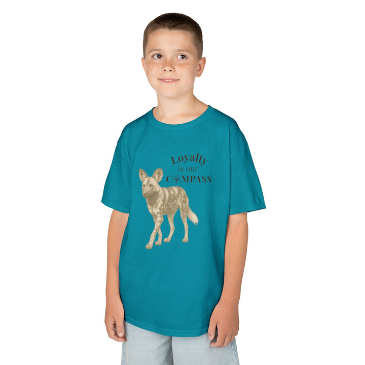 Kids African Wild Dog Tee | "Loyalty is Our Compass" | Sketch Design | Eco-Conscious | Empowered & Bold