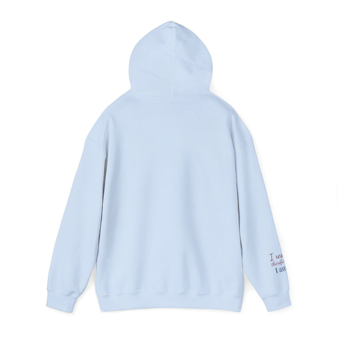 I Rest Therefore I Am – Capybara Edition | Grounded & Gentle Series | Unisex Heavy Blend™ Hooded Sweatshirt | Eco-Friendly Apparel