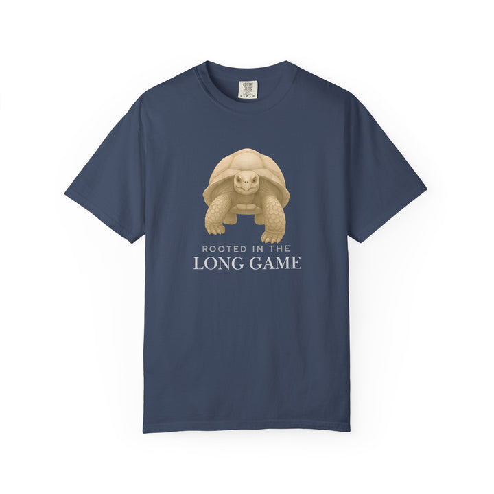 Rooted in the Long Game – Giant Tortoise | Grounded & Gentle | Sketch Series by Pure Perspective | Eco Friendly Graphic Tee