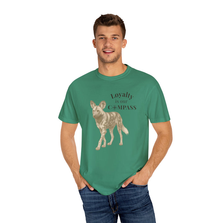 Loyalty Is Our Compass – African Wild Dog | Empowered & Bold | Sketch Series by Pure Perspective | Eco Friendly Graphic Tee