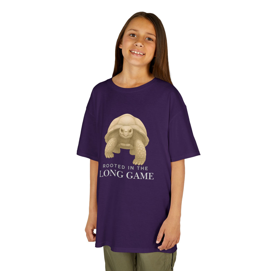 Kids Giant Tortoise Tee | "Build Your Future" | Sketch Design | Eco-Conscious | Grounded & Gentle