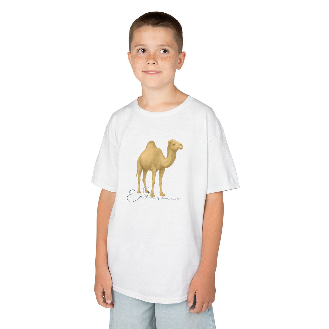 Kids Camel Tee | "Endurance" | Sketch Design | Eco-Conscious | Patient & Peaceful