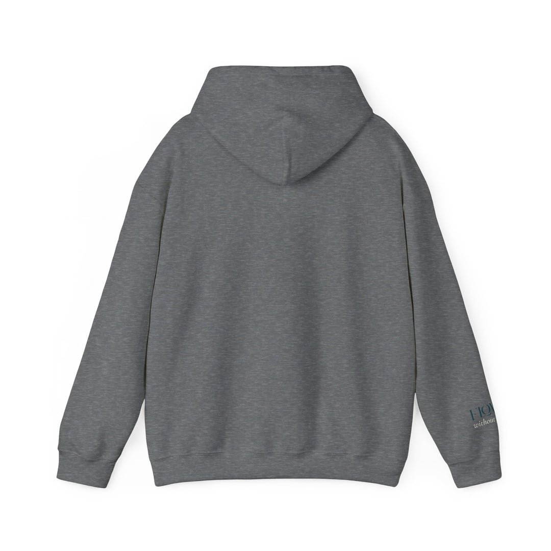 Flow without Force – Manatee | Calm & Centered Series | Unisex Heavy Blend™ Hooded Sweatshirt | Eco-Friendly Apparel