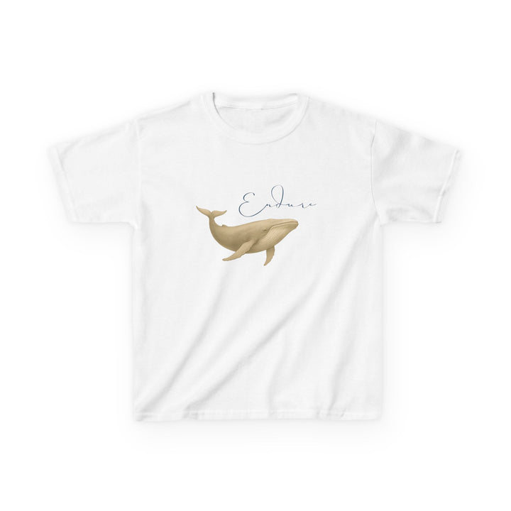 Kids Blue Whale Tee | "Endure" | Sketch Design | Eco-Conscious | Connected & Compassionate