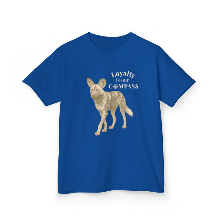 Kids African Wild Dog Tee | "Loyalty is Our Compass" | Sketch Design | Eco-Conscious | Empowered & Bold
